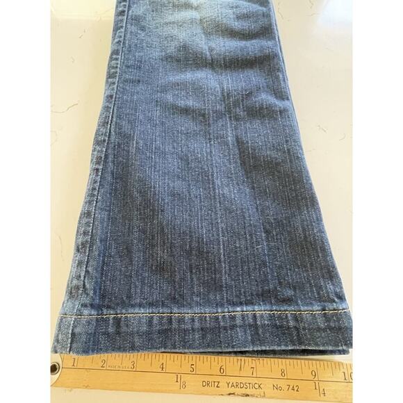 Calvin Klein Jeans Womens 16 Blue Modern Flared Low Rise Medium Wash 36x32 - Picture 14 of 15